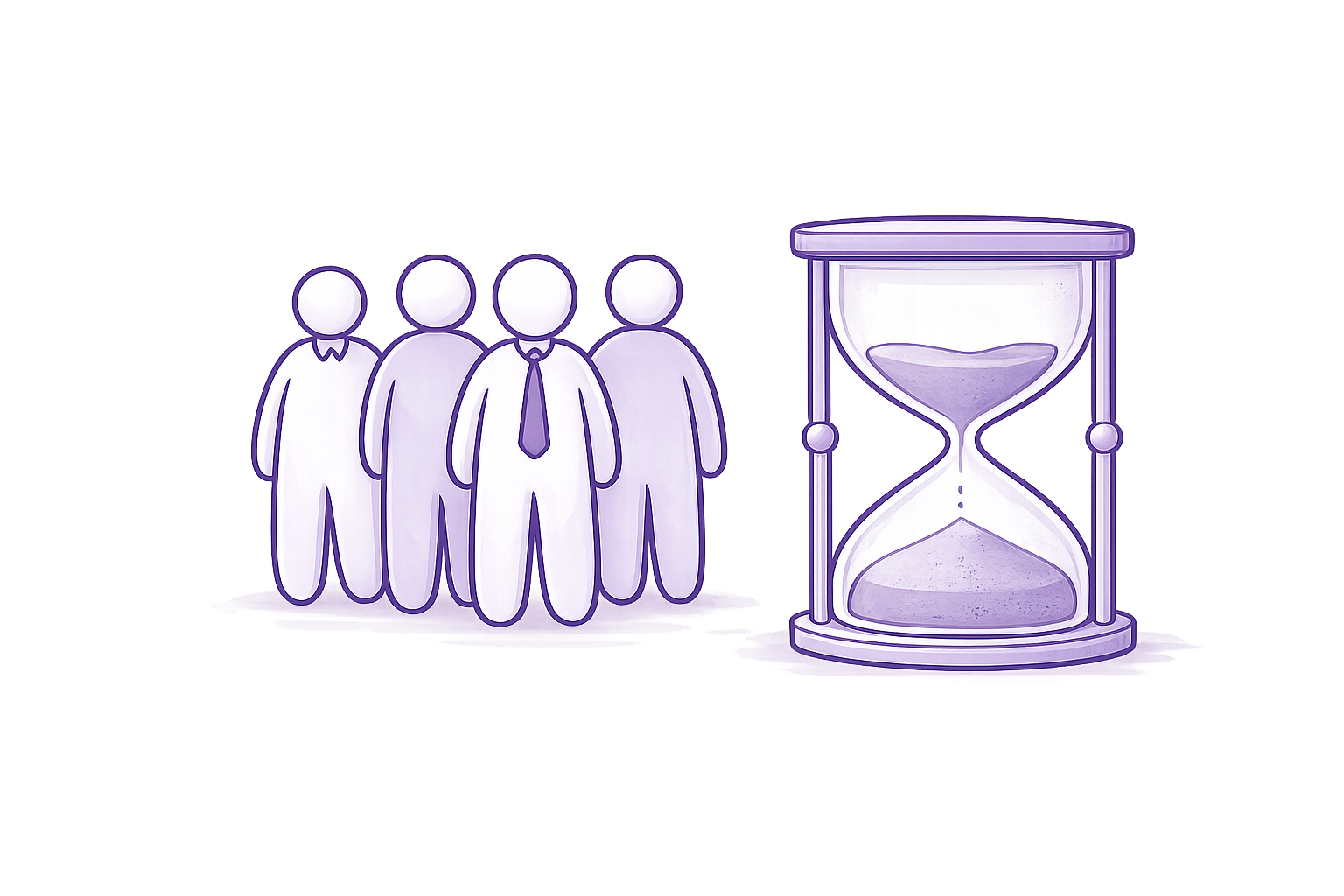 Illustration for a job market that remains active but is moving more slowly