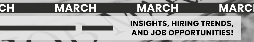 Rhino Recruitment March 2025 Rhino Report banner showing UK job market insights and hiring trends