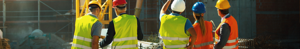 Construction workers on a building site representing the changing Welsh labour market, recruitment trends, skills shortages and employment opportunities across Wales.