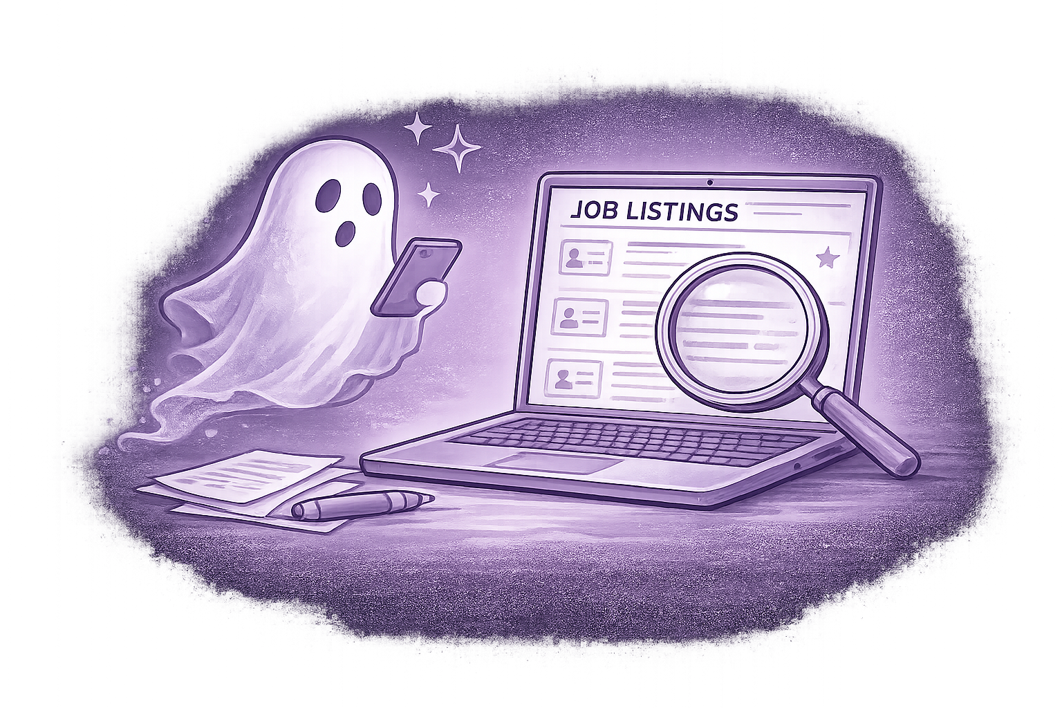 Illustration for why it feels harder to get a response in today’s job market