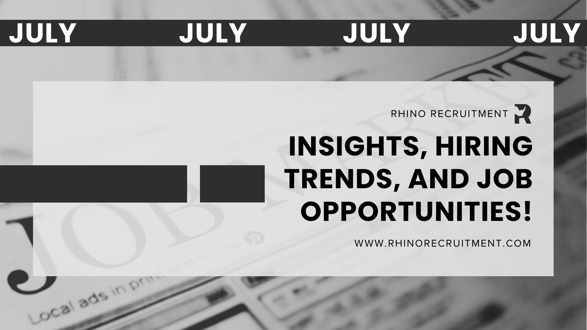The Rhino Report – July 2026