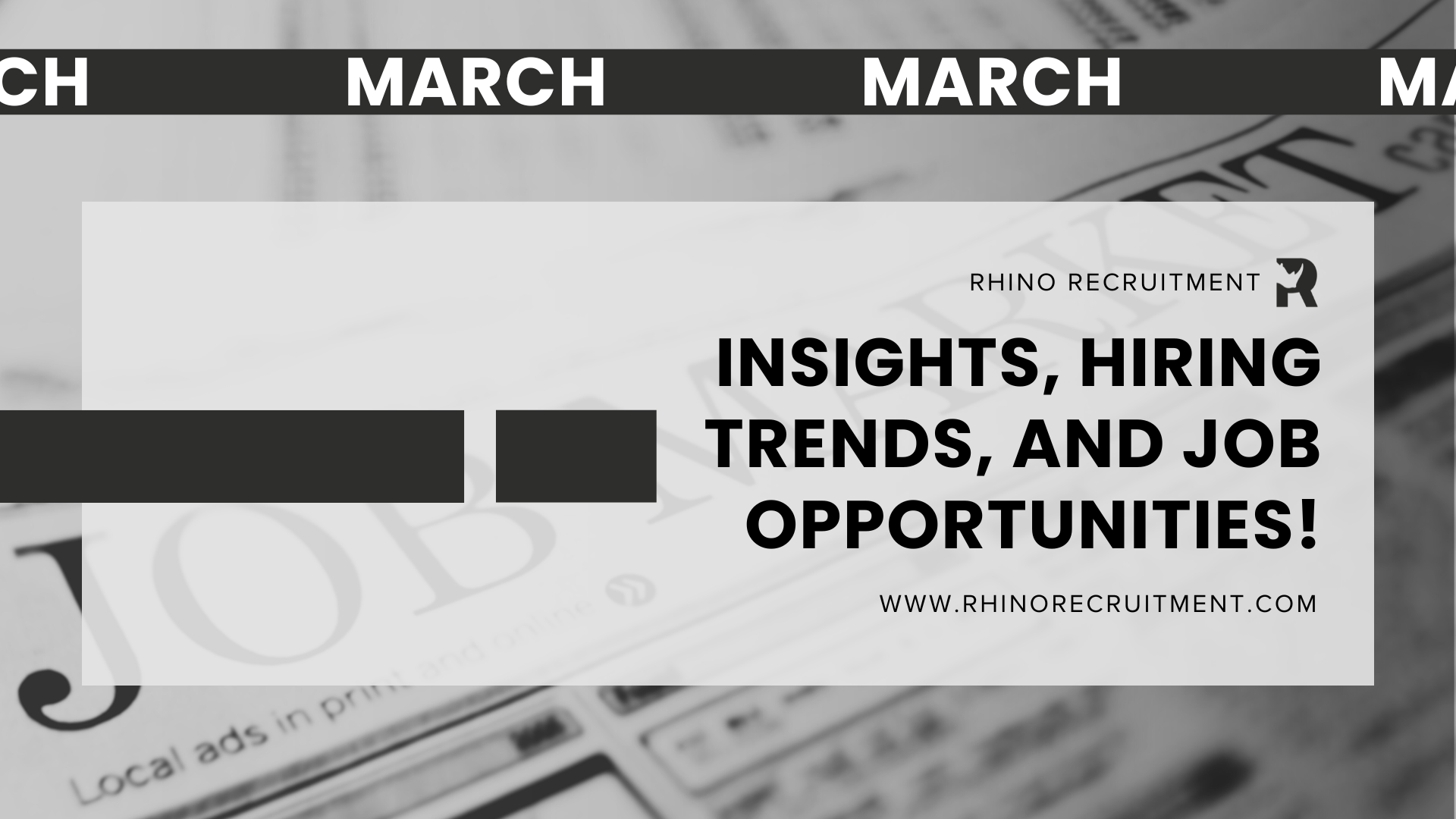 The Rhino Report – March 2026