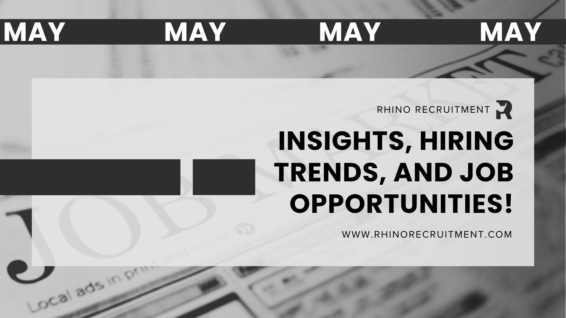 The Rhino Report – May 2026