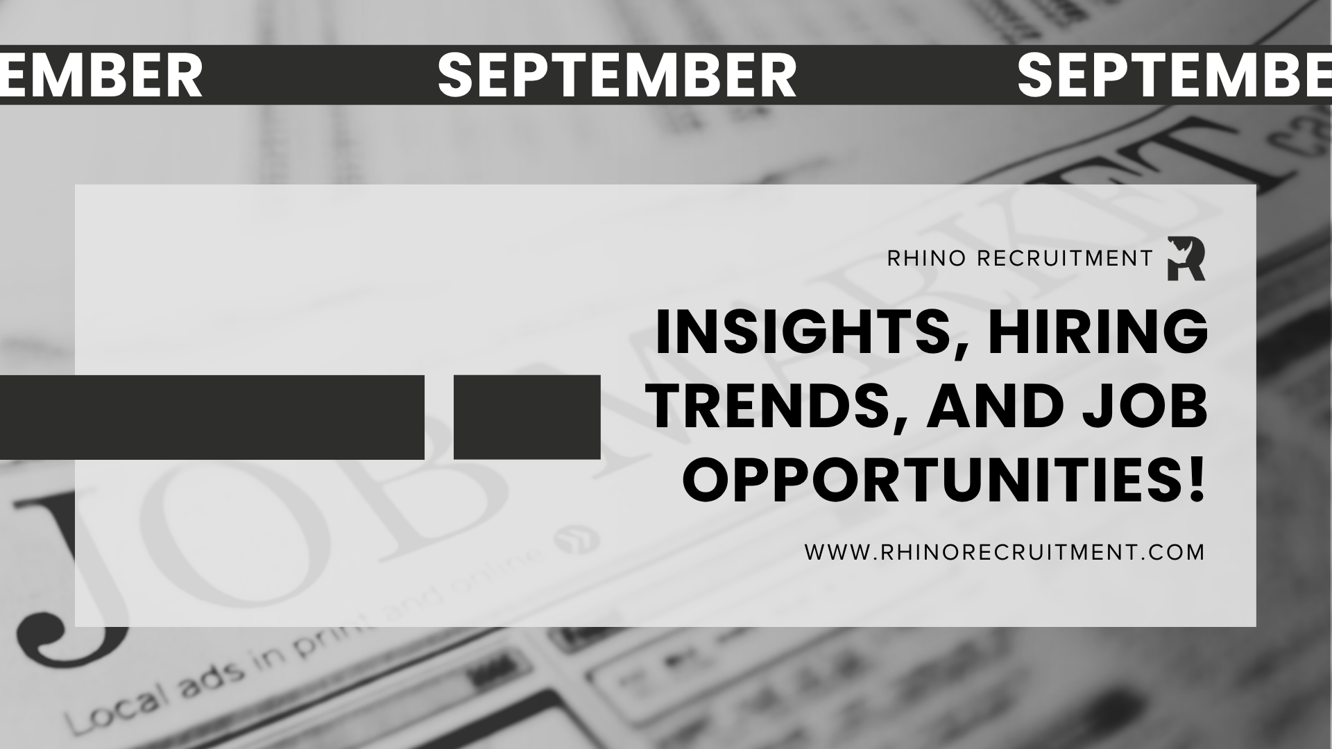 The Rhino Report – September 2026